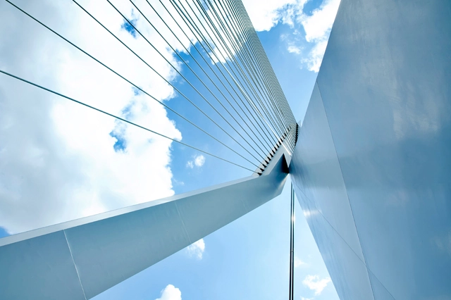 low angle cable bridge